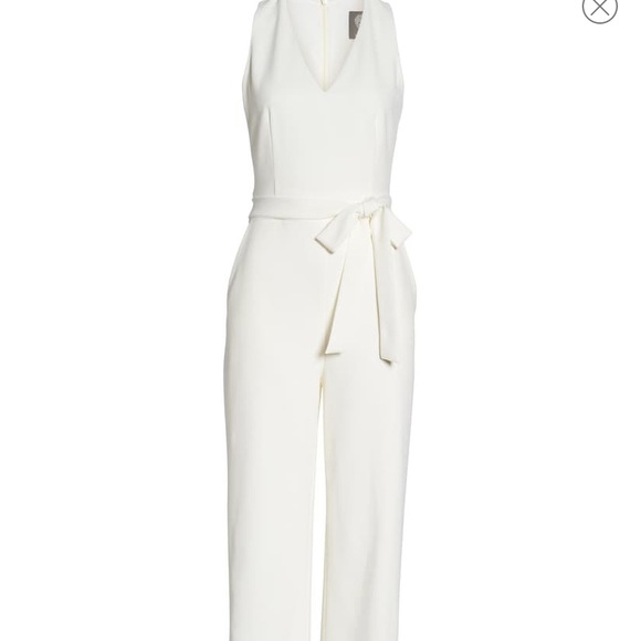 vince camuto ivory jumpsuit